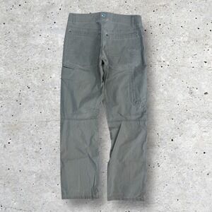 Kuhl Mens 32 (32x30) Revolvr Pants Khaki Stretch Fabric Cargo Utility Outdoor